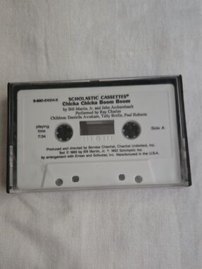 Vintage Scholastic Cassette Tape Featuring  "Chicka Chicka Boom Boom"